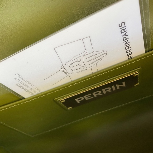 Perrin Paris Jungle Green Le Cabriolet Glove Clutch Bag Limited Edition … - Picture 7 of 16